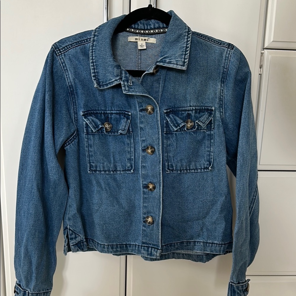 Miami Denim Blue Women's Jacket, Size Small